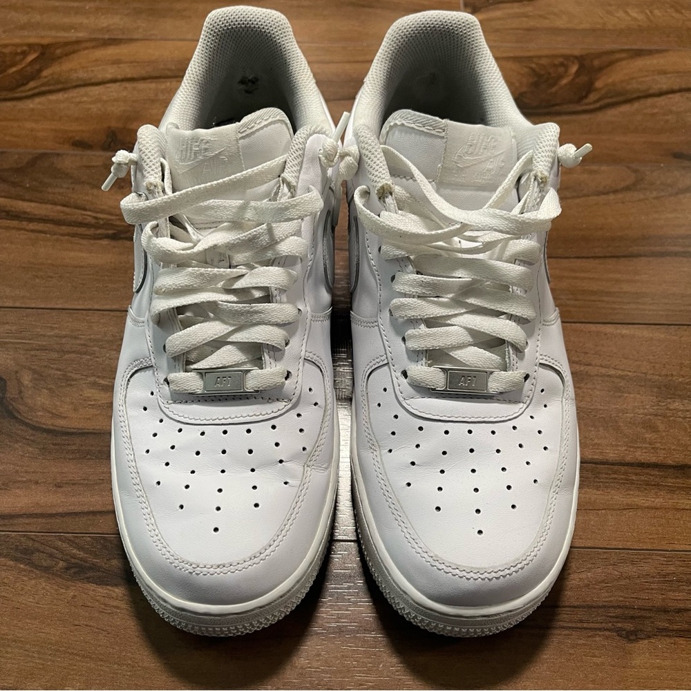 All White Air Force 1 Low’s - Men’s Size 8.5